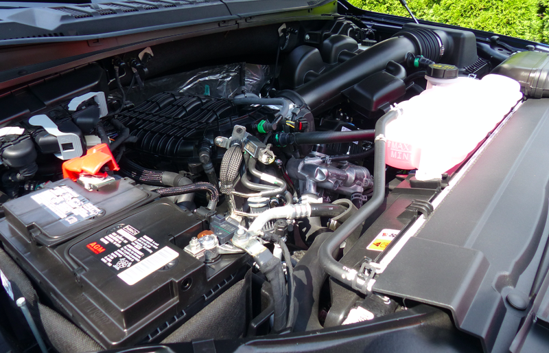The 3.3-liter V6 base engine.